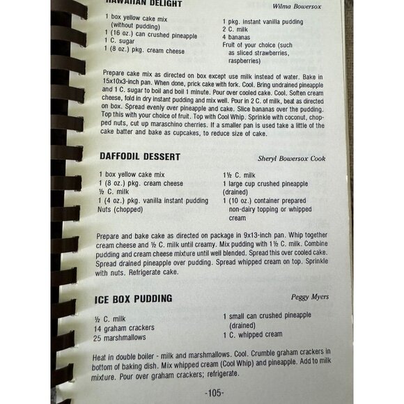 Vintage United Methodist Cookbook Shueyville IA Midwest Community Recipes 1989 - Picture 4 of 7